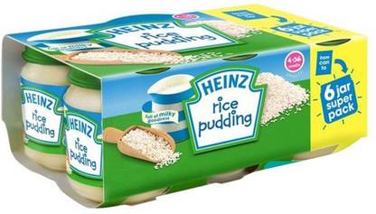HEINZ Rice Pudding - 120g (Pack of 6) Cereal