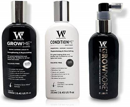 Watermans growme shampoo conditioner & exilir
