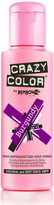 Crazy Color BURGUNDY-61 , Red