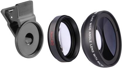 Wifton VXI® -23-Camera Lens Kit, 2 in 1 Clip on Cell Phone Lens 0.45X Wide Angle Lens Mobile Phone Lens
