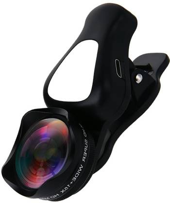 VOLTegIC ® HD Phone Camera Lens 0.5X Wide Angle Lens & 15X Macro Lens with LED Light Clip-On Cell Phone Camera Lenses Mobile Phone Lens