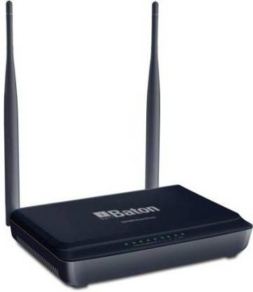 iball Router Wireless (Black) Pack_1 Wireless Router 2.1 GHz 300 Mbps Wifi Speed Single Band Internal & External Antenna MiFi (Sim Based)
