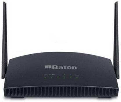iball Router (Black) Pack_1 Wireless Router 2.1 GHz 300 Mbps Wifi Speed Single Band Internal & External Antenna MiFi (Sim Based)