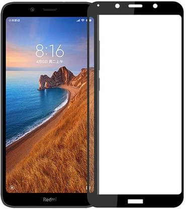 MRNKA Edge To Edge Tempered Glass for Mi Redmi 7A