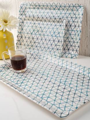 Goodhomes GOODHOMES Melamine Serving Tray Set ( Set of 3 Trays) Tray Serving Set