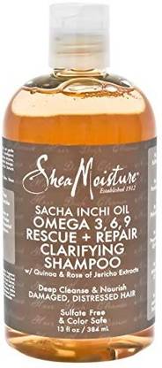Shea Moisture Sacha Inchi Oil Omega-3-6-9 Rescue And Repair Clarifying Shampoo For Unisex - 13 Oz