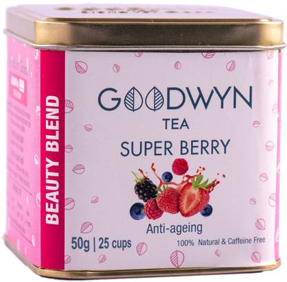 Goodwyn Super Berry Herbal Tea - A Blend of Exotic Berries | 100% Herbal Berry Herbal Tea Tin
