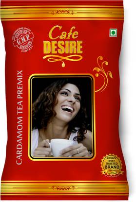CAFE DESIRE Instant Cardamom Red Range Tea Premix 1kg Cardamom Instant Tea Pouch