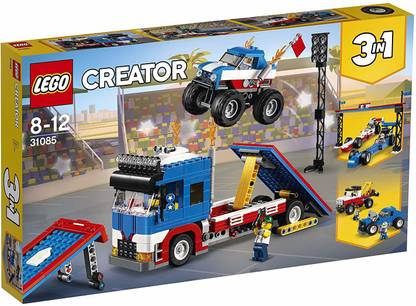 LEGO Creator 3in1 Mobile Stunt Show Building Blocks for Kids