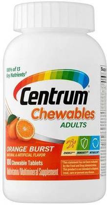 Centrum Chewable Adults Multimineral 100 Multivitamins Tablets