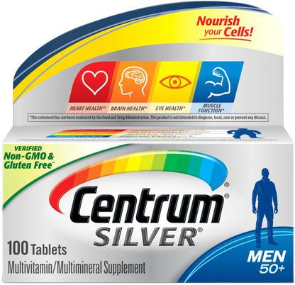 Centrum Silver Men's 50+ Multimineral 100 Multivitamins Tablets