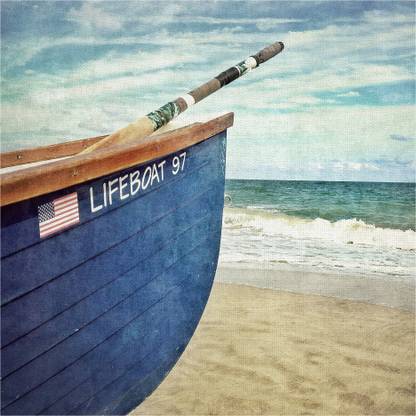 Masterpiece Art Gallery Lifeguard Boat On The Beach