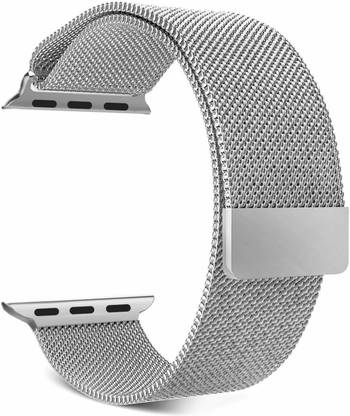 IMMERSIVE Stainless Strong Magnet Steel Mesh Loop Adjustable Metal Magnetic Strap Compatible withWatch Band 42mm 44mm for Series/SE (Watch Not InCluded) Smart Watch Strap