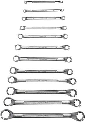 TAPARIA 1812 RING SPANNER SET OF 12 (6MM TO 32MM) 12 PCS SET OF RING Double Sided Box End Wrench