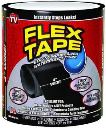 yogi Flex Tape 4"x5' Black Adhesive