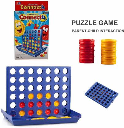 Onyx Connect 4 in A Row 4 in A Line Compact Vertical Strategy Board Game Party & Fun Board Game