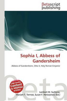 Sophia I, Abbess of Gandersheim