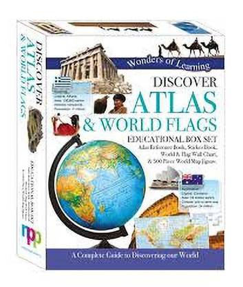 Discover Atlas & World Flags:Educational Box Set(Wonder Of Learning)