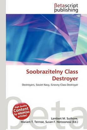 Soobrazitelny Class Destroyer