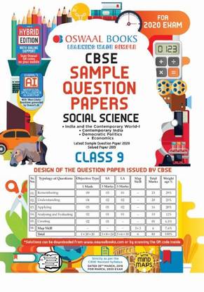 Oswaal Cbse Sample Question Paper Class 9 Social Science (for March 2020 Exam)