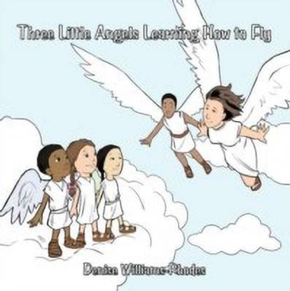 Three Little Angels Learning How to Fly