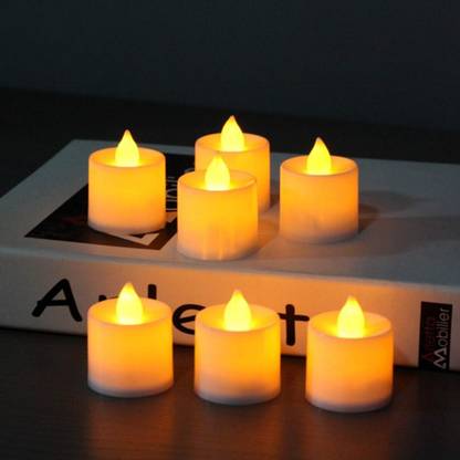 Yutiriti Set of 24 Flameless LED Tea Lights Flickring Tlight Candles Candle