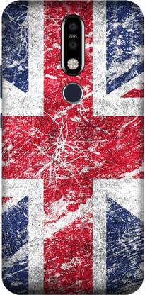 PNBEE Back Cover for Nokia 8.1 Plus- UK Flag Print Mobile Case Cover