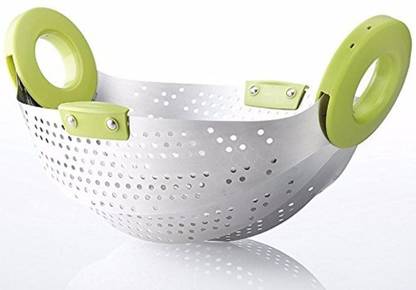 Toxham Stainless Steel Collapsible Colander Steamer,Strainer Collapsible Colander