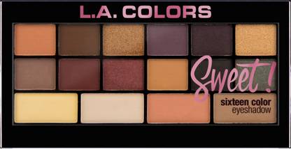 L.A. COLORS Sweet! 16 Color Eyeshadow Palette - 20 g