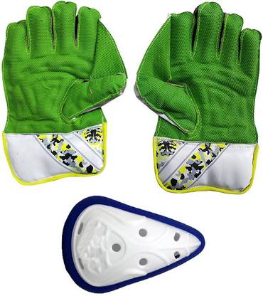 IBEX Arrow Regular Wicket Keeping Gloves With Abdominal Guard Cricket Kit