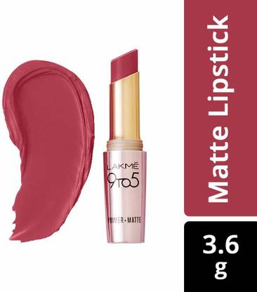 Lakmé 9 to 5 Primer with Matte Lip Color, MP7 Rosy Sunday, 3.6g