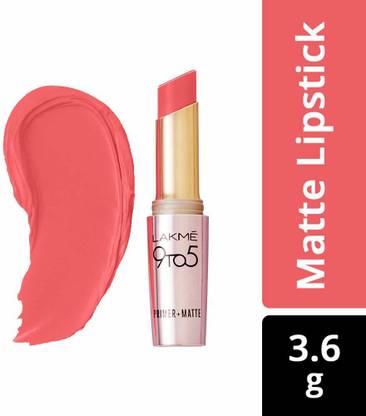 Lakmé 9 to 5 Primer with Matte Lip Color, MP12 Sorbet Tuesday, 3.6g