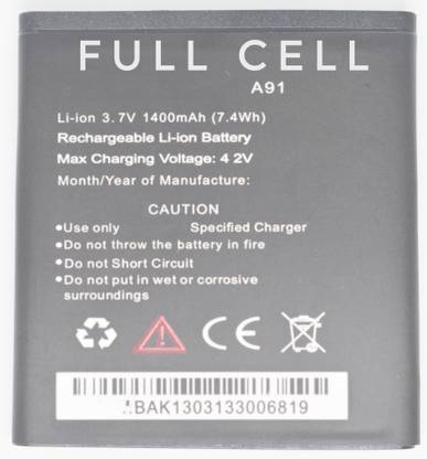 FULL CELL Mobile Battery For  Karbonn A91