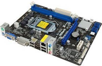 ASRock H61 Supported Socket 1155 RAM DDR3 LGA 1155Socket Micro-ATX Intel H61 Chipset DDR3 Motherboard for Desktop, Laptop