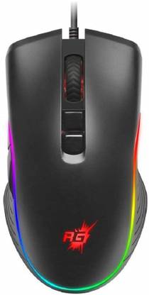 Redgear with RGB and Upto 4800 dpi for PC Wired Ambidextrous Optical  Gaming Mouse