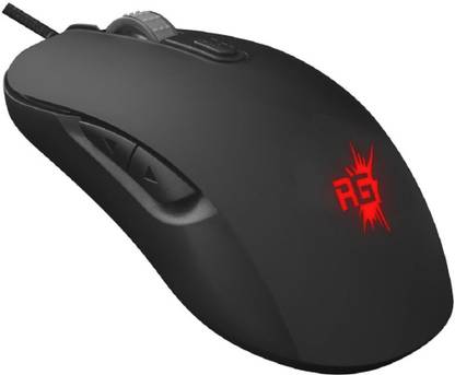 Redgear with Avago Sensor (Black) Wired Ambidextrous Hybrid  Gaming Mouse