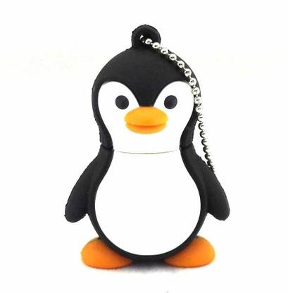 Tobo 8GB Penguin Pen Drive 8 GB Pen Drive Compatible with Laptop, Desktop Computer, Television USB 2.0 Rubber Case