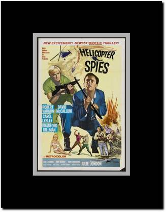 Helicopter Spies Framed Paper Print
