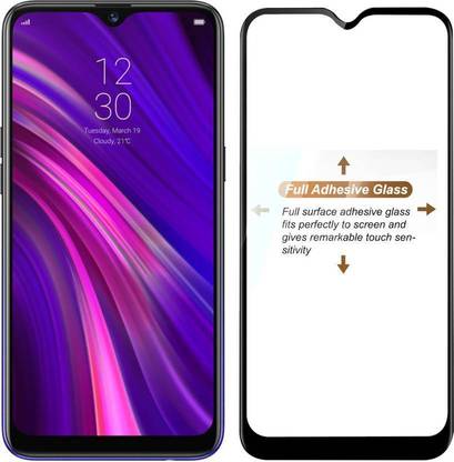 NKCASE Edge To Edge Tempered Glass for Realme 3, Realme 3i, Vivo Y93