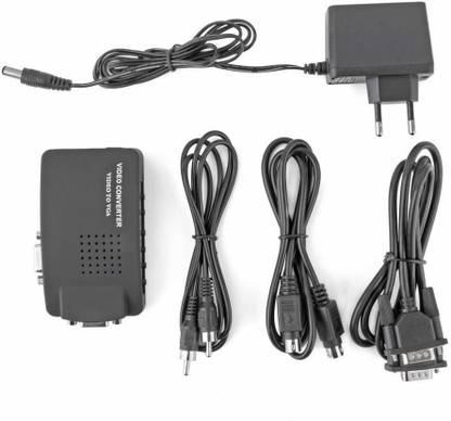 divinezon Computer PC Laptop to TV Converter Box- VGA Media Streaming Device