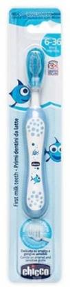 Chicco First Milk Teeth Blue 6-36M Soft Toothbrush Extra Soft Toothbrush