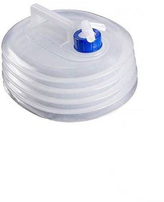 JAZLOG Outdoor Collapsible Water Container Folding Bucket Storage PE Food Grade Camping Foldable Water Bag 5000 ml Water Bottle