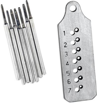 Scorpion Micro Tap and Die 7 Taps Screw Plate Thread Maker 1.0 to 1.7 mm