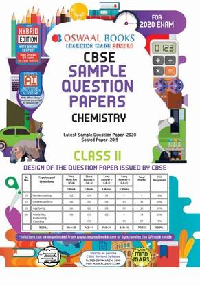 Oswaal Cbse Sample Question Paper Class 11 Chemistry (for March 2020 Exam)