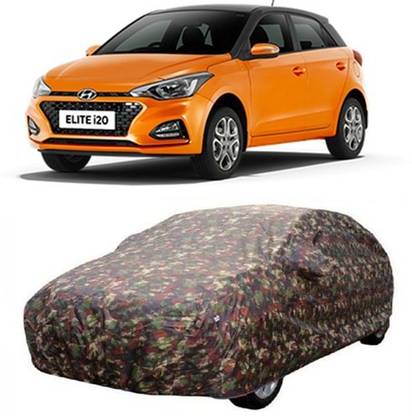VIRMANG Car Cover For Hyundai Elite i20 (With Mirror Pockets)