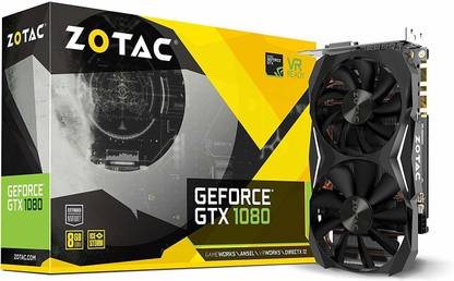 ZOTAC GeForce® GTX 1080 GDDR5X 8 GB NVIDIA Chipset 256 bit 1620 MHz Graphics Card