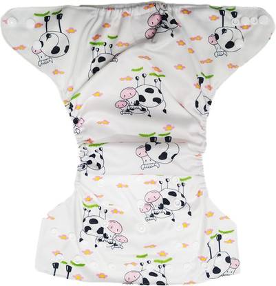 Soft Baby White Cow Pattern