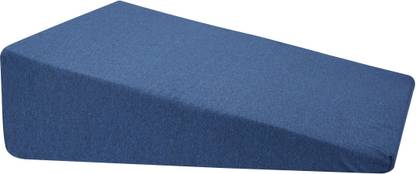 METRON Firm Supportive Bed Wedge Pillow for Acid Reflux for Sleeping | Medical Grade Sponge | Washable Dark Colour Cover | Size 18x18x8 Inches | Foam Solid Orthopaedic Pillow Pack of 1