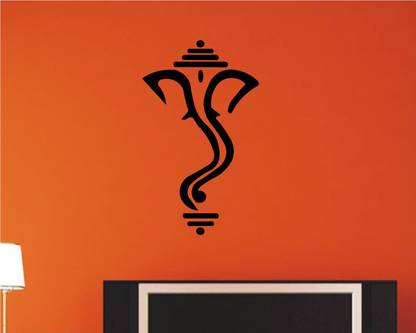 Jump up 25 cm Stylish "GANESHA" clip-art Self Adhesive Sticker