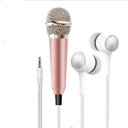 kannu Bros Mini Karaoke Microphone with Earphone Attached Wired Wired
